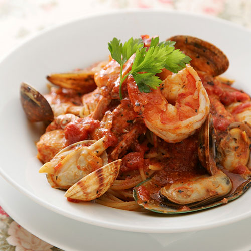 魚介たっぷりのペスカトーレ スパゲティーニ